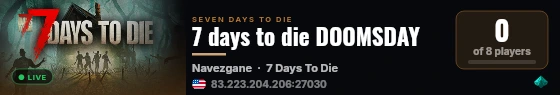 7 days to die DOOMSDAY live status badge
