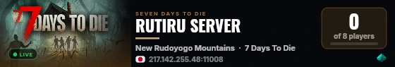 RUTIRU SERVER live status badge