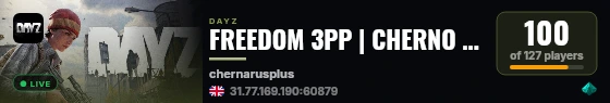FREEDOM 3PP | CHERNO | PVP | VANILLA++ live status badge