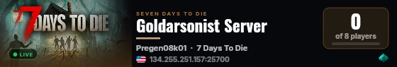 Goldarsonist Server live status badge