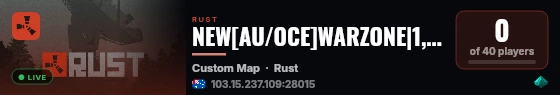 NEW[AU/OCE]WARZONE|1,000,000X|LOOT++|CLANS|BATTLEFIELD live status badge