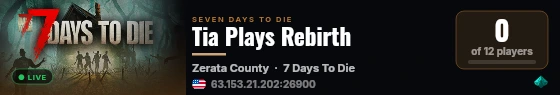 Tia Plays Rebirth live status badge