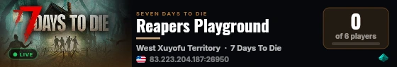 Reapers Playground live status badge