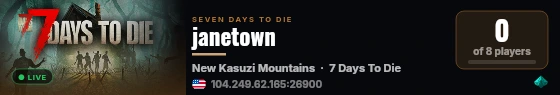 janetown live status badge