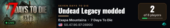 Undead Legacy modded live status badge