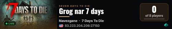Grog nar 7 days live status badge