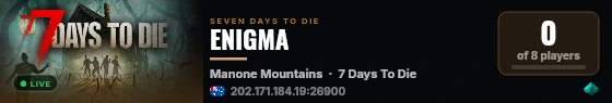 ENIGMA live status badge