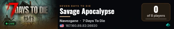 Savage Apocalypse live status badge