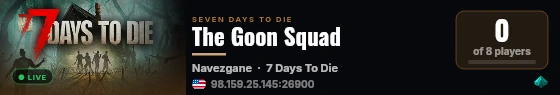 The Goon Squad live status badge