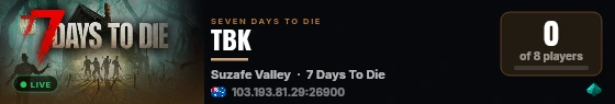 TBK live status badge