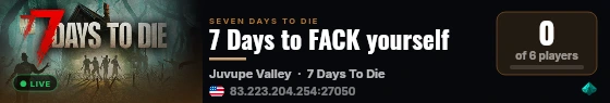 7 Days to FACK yourself live status badge