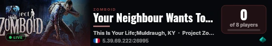 Your Neighbour Wants To Eat You live status badge