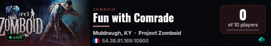 Fun with Comrade live status badge