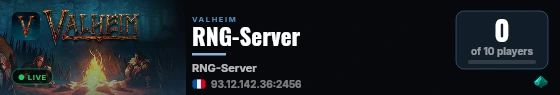 RNG-Server live status badge
