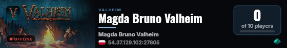 Magda Bruno Valheim live status badge