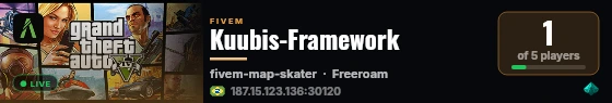 Kuubis-Framework live status badge
