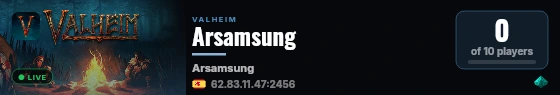 Arsamsung live status badge