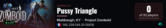 Pussy Triangle live status badge