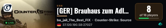 [GER] Brauhaus zum Adler | Public Server | 16K | No AWP | FF live status badge