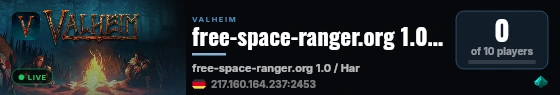 free-space-ranger.org 1.0 / Hard / Stamina .75/x125 / SkillGain live status badge