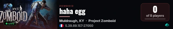 haha egg live status badge