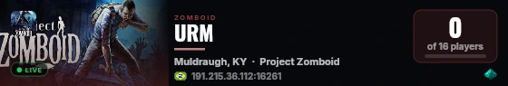 URM live status badge