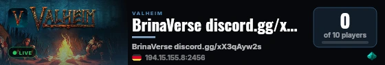 BrinaVerse discord.gg/xX3qAyw2sh live status badge