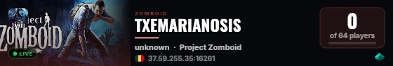TXEMARIANOSIS live status badge