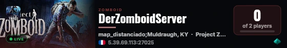 DerZomboidServer live status badge