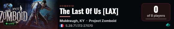 The Last Of Us [LAX] live status badge