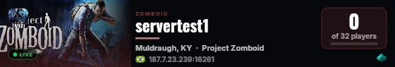servertest1 live status badge
