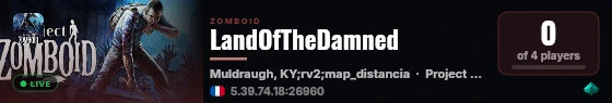 LandOfTheDamned live status badge