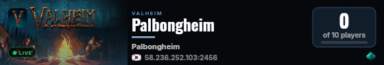 Palbongheim live status badge