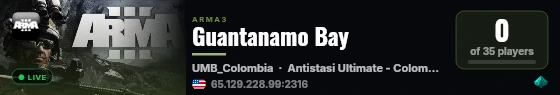Guantanamo Bay live status badge