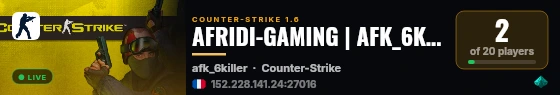 AFRIDI-GAMING | AFK_6KILLER live status badge