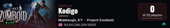 Kodigo live status badge