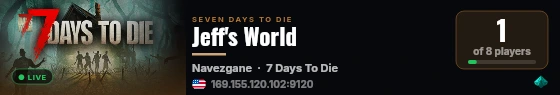 Jeff's World live status badge