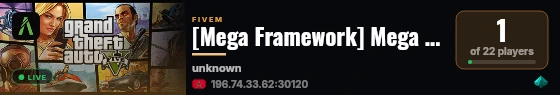 [Mega Framework] Mega PVP live status badge