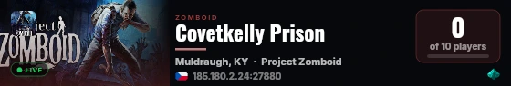 Covetkelly Prison live status badge