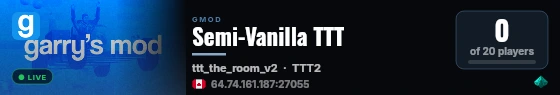 GMod Server live status badge