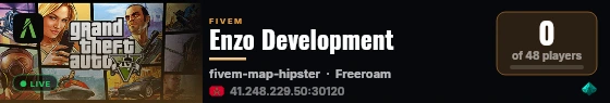 Enzo Development live status badge