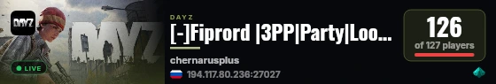 [-]Fiprord |3PP|Party|Loot+|Guns+|Map live status badge