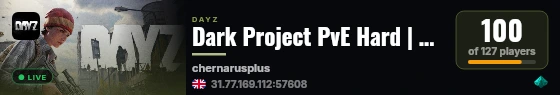 Dark Project PvE Hard | Server 1 | live status badge