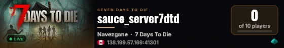 sauce_server7dtd live status badge