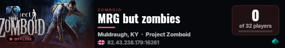 MRG but zombies live status badge