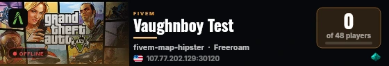 Vaughnboy Test live status badge