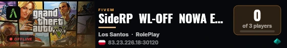 SideRP  WL-OFF  NOWA EDYCJA live status badge