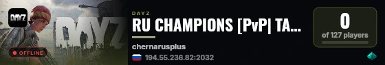 RU CHAMPIONS [PvP| TACTICAL| LOOT| GLORY| HONOR] live status badge