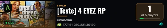 [Teste] 4 EYEZ RP live status badge