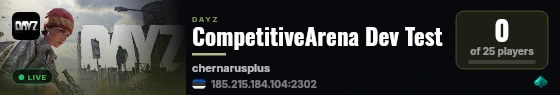CompetitiveArena Dev Test live status badge